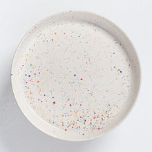 Load image into Gallery viewer, Cake plate confetti white
