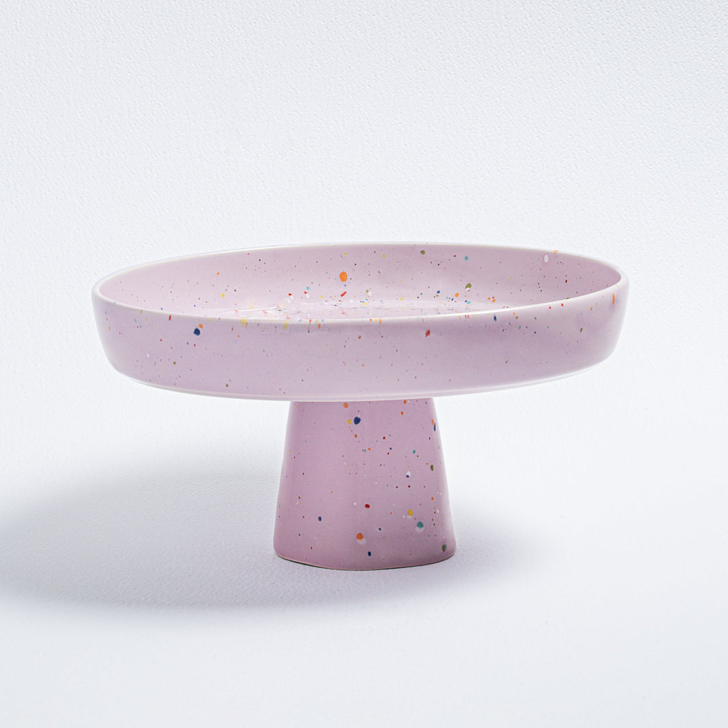 Cake plate confetti lilac