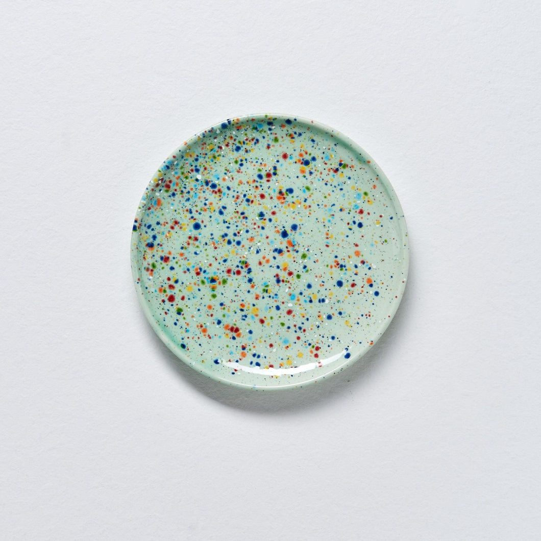 Teller klein Konfetti mint