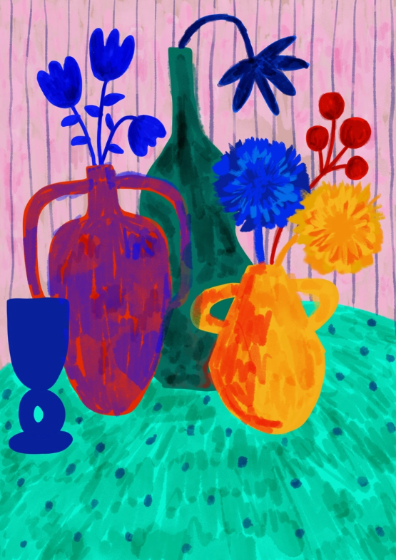 Art Print Family of Pots