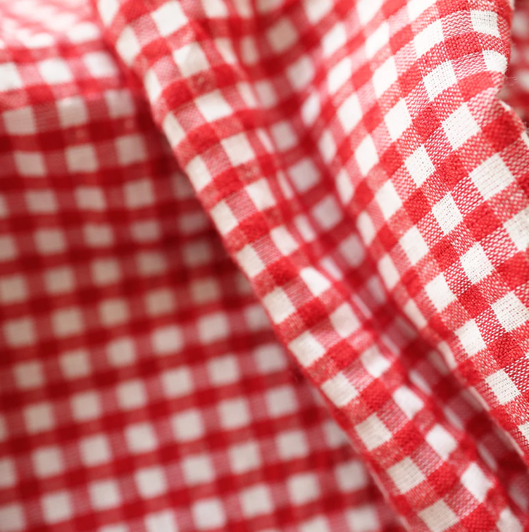 Tischtuch Check Red, 140 x 280 cm