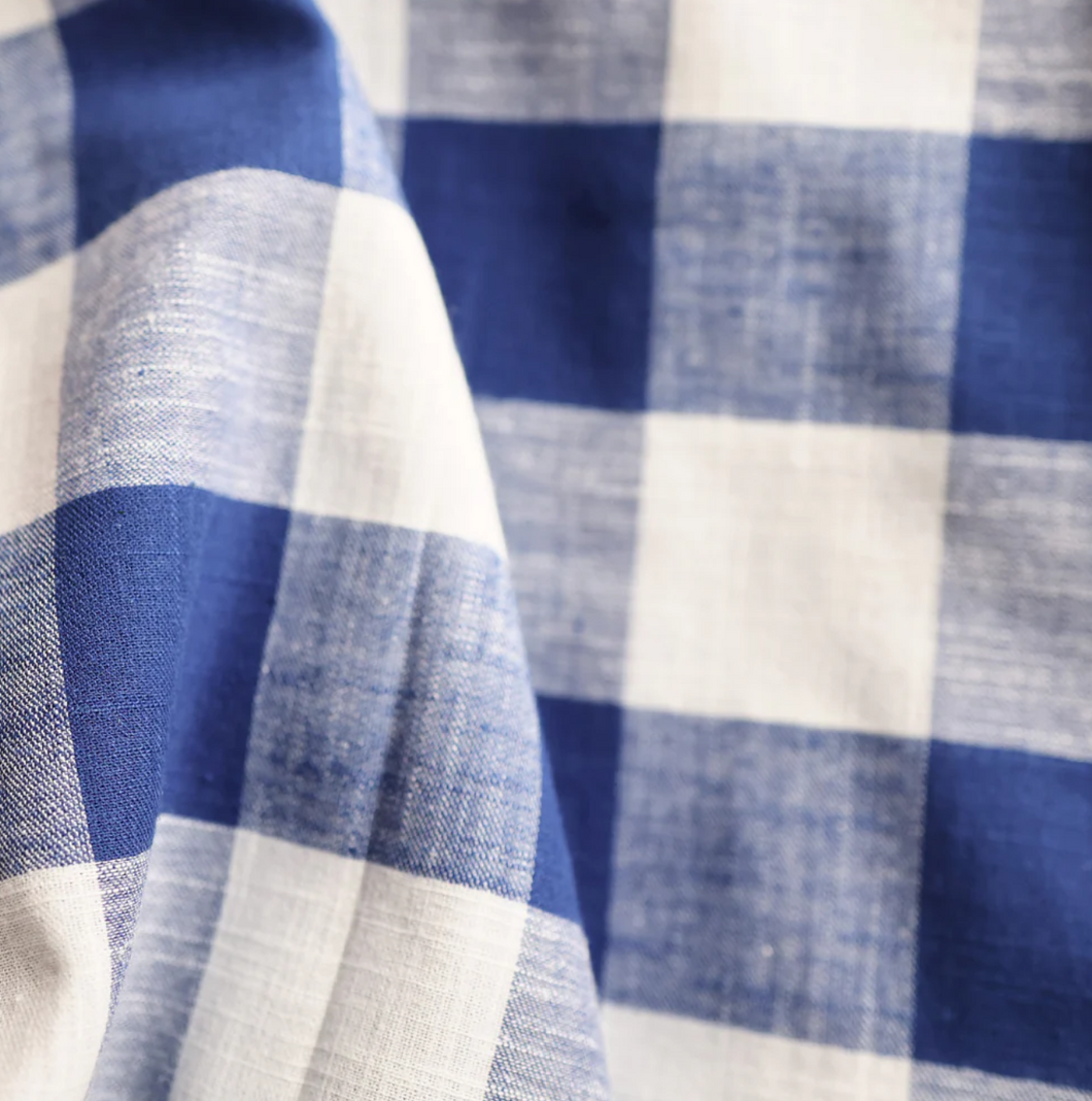 Tischtuch Check Night Blue, 140 x 280 cm