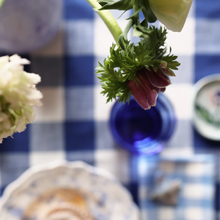 Lade das Bild in den Galerie-Viewer, Tischtuch Check Night Blue, 140 x 280 cm
