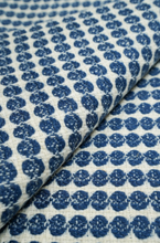 Lade das Bild in den Galerie-Viewer, Handgewebte Wolldecke Milho denim blau
