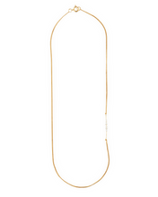 Load image into Gallery viewer, Solar Simple Pearl Necklace gold
