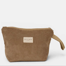 Lade das Bild in den Galerie-Viewer, Necessaire gross aus softem Cord toast
