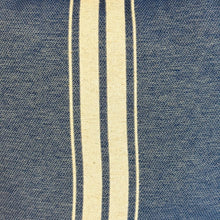 Lade das Bild in den Galerie-Viewer, Grosse Tasche aus Jacquardstoff stripes marineblau
