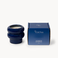 Lade das Bild in den Galerie-Viewer, The Ripple Candle dark blue amber
