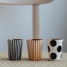 Load image into Gallery viewer, Espresso cup dots black
