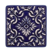 Charger l&#39;image dans la galerie, Sous-verres Azulejo bleu marine, lot de 2
