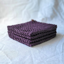 Load image into Gallery viewer, Pot holder, set of 2, aubergine
