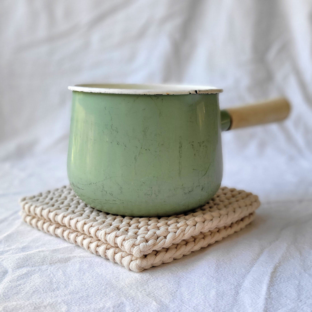 Pot holders, set of 2, cream