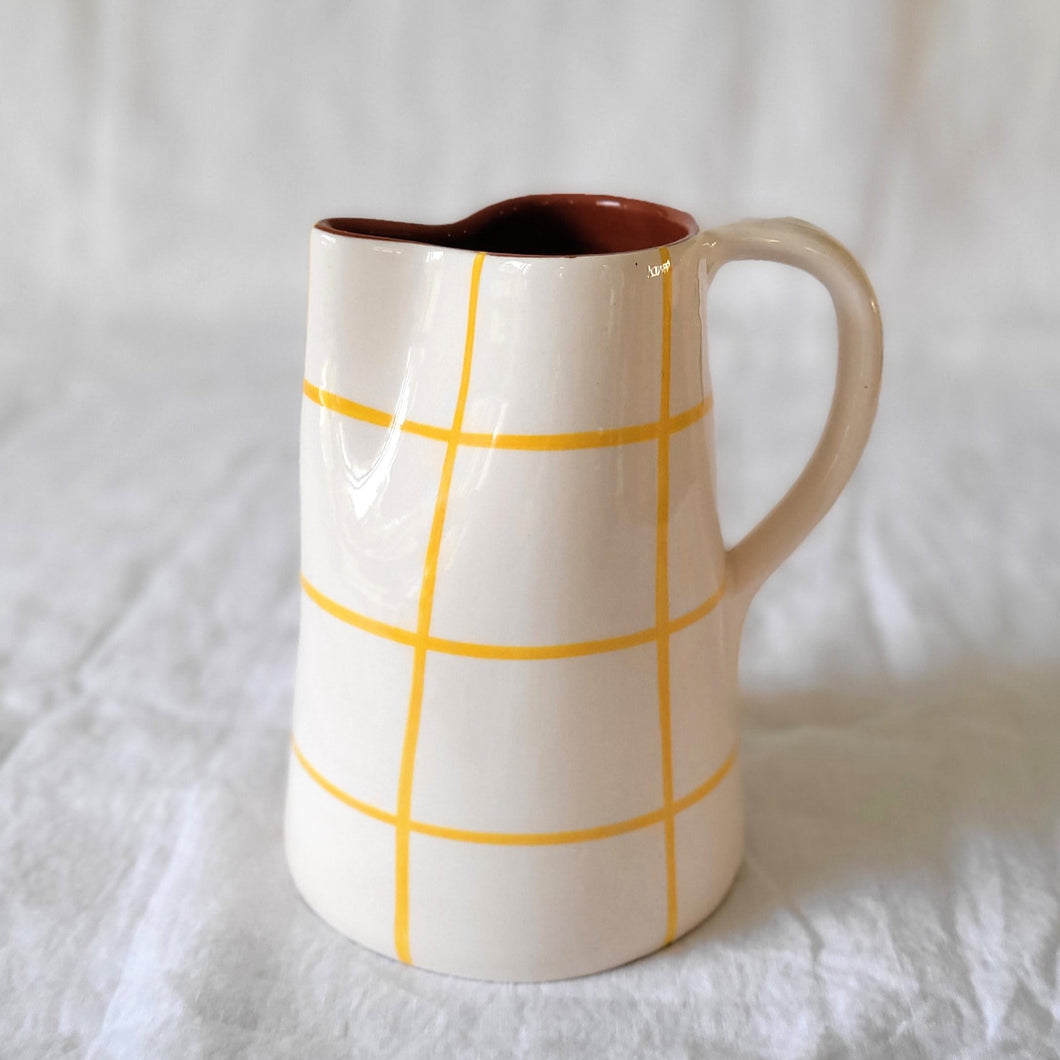 Jug 1 l checkered yellow