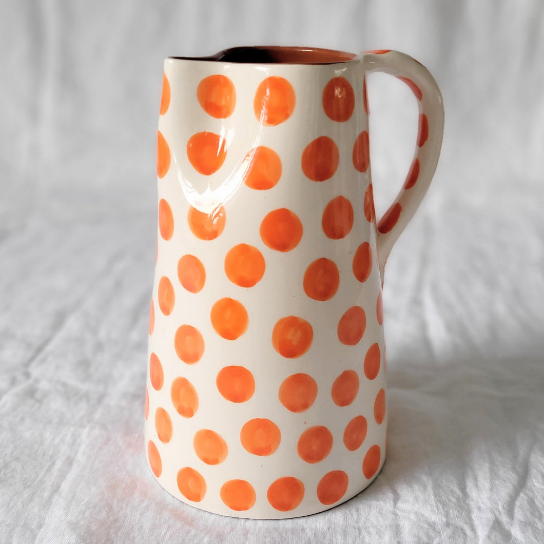 Pichet maxi 1,5 l pois orange