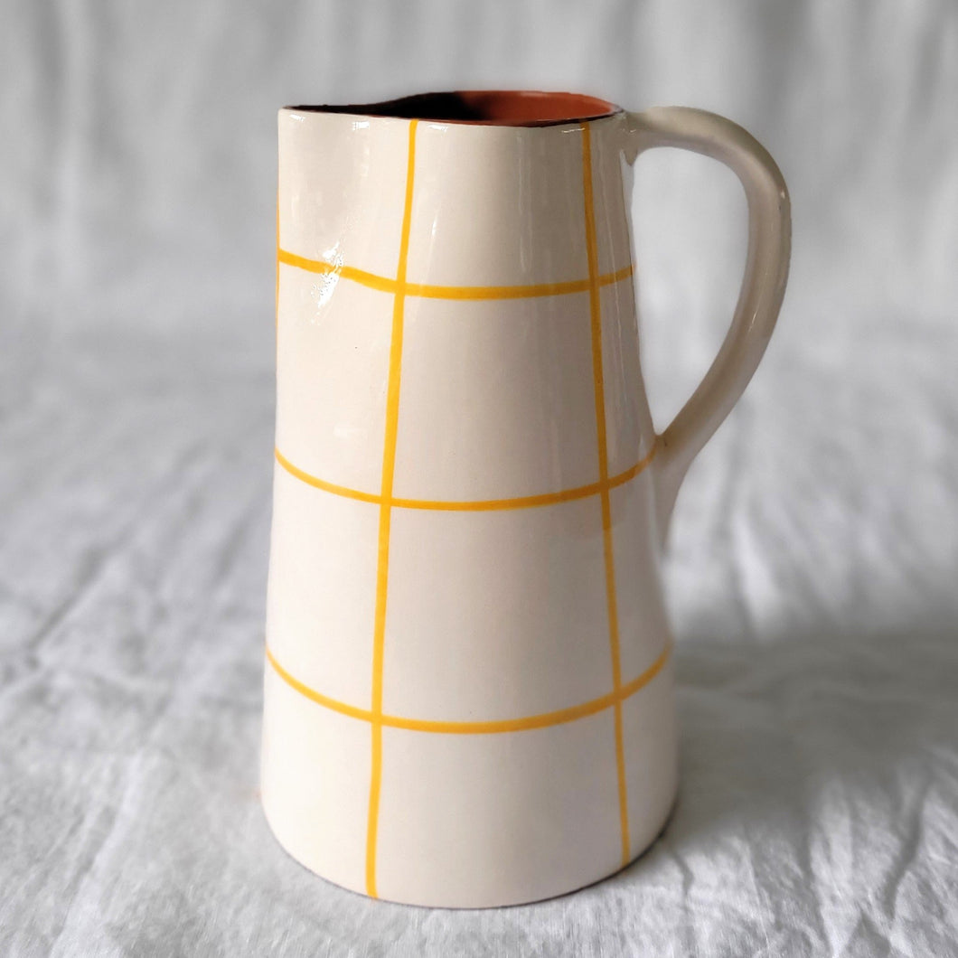 Maxi jug 1.5 l checkered mustard yellow
