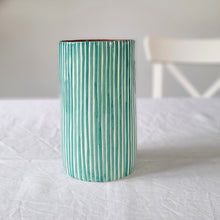 Load image into Gallery viewer, Straight vase striped tropical
