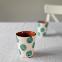 Load image into Gallery viewer, espresso cup dots tropical
