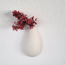 Load image into Gallery viewer, Organic porcelain long wall vase
