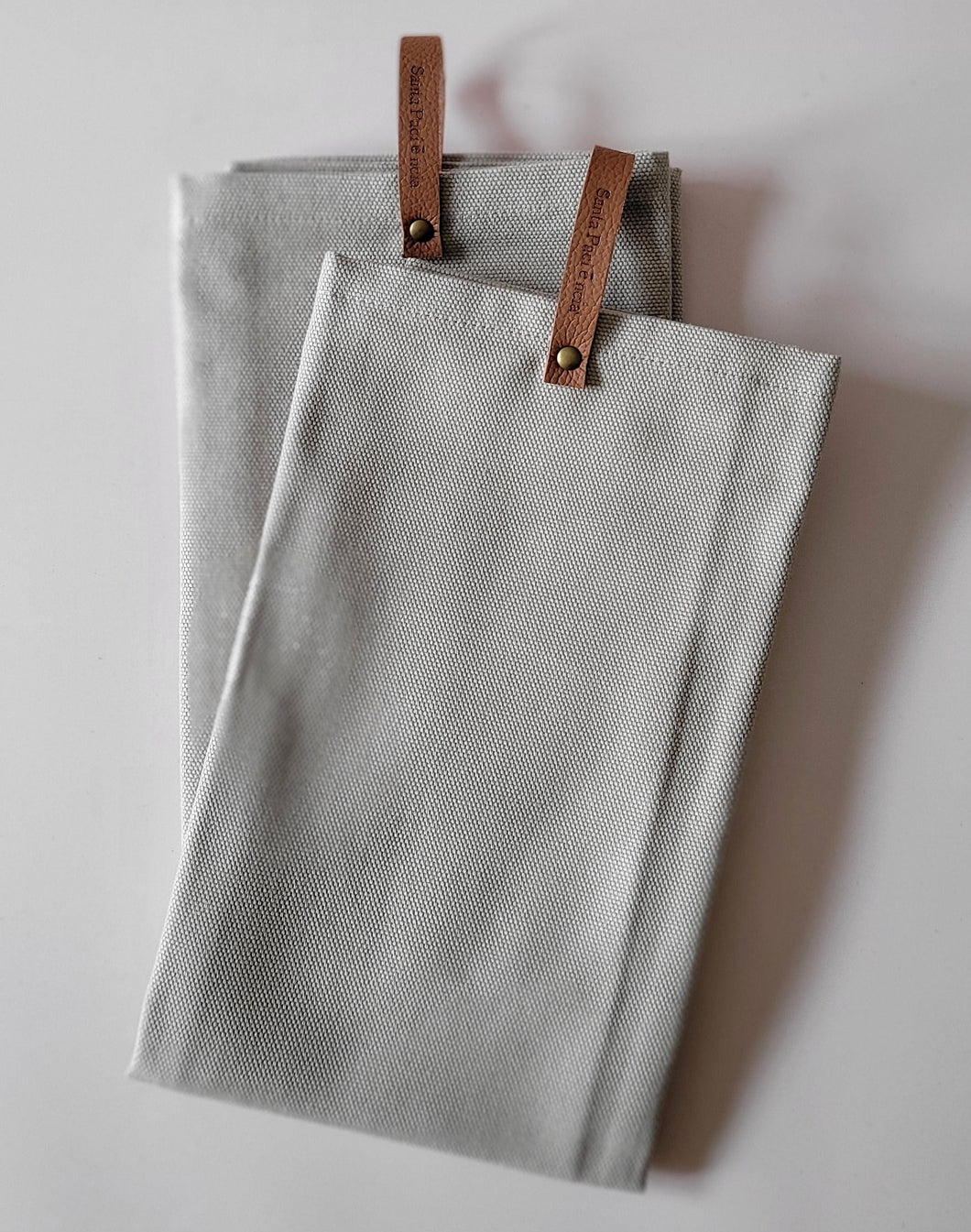 Küchenhandtücher, 100 % Baumwolle, 2er Set, mocha