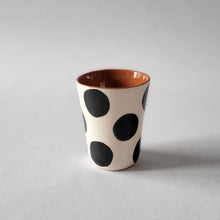 Load image into Gallery viewer, Espresso cup dots black
