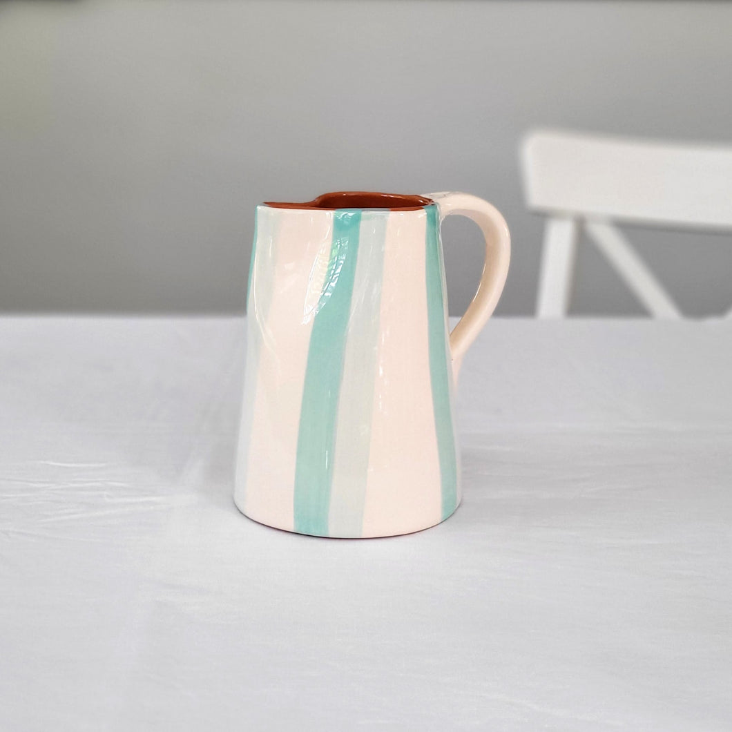 Pitcher 0.6 l two-tone striped mint