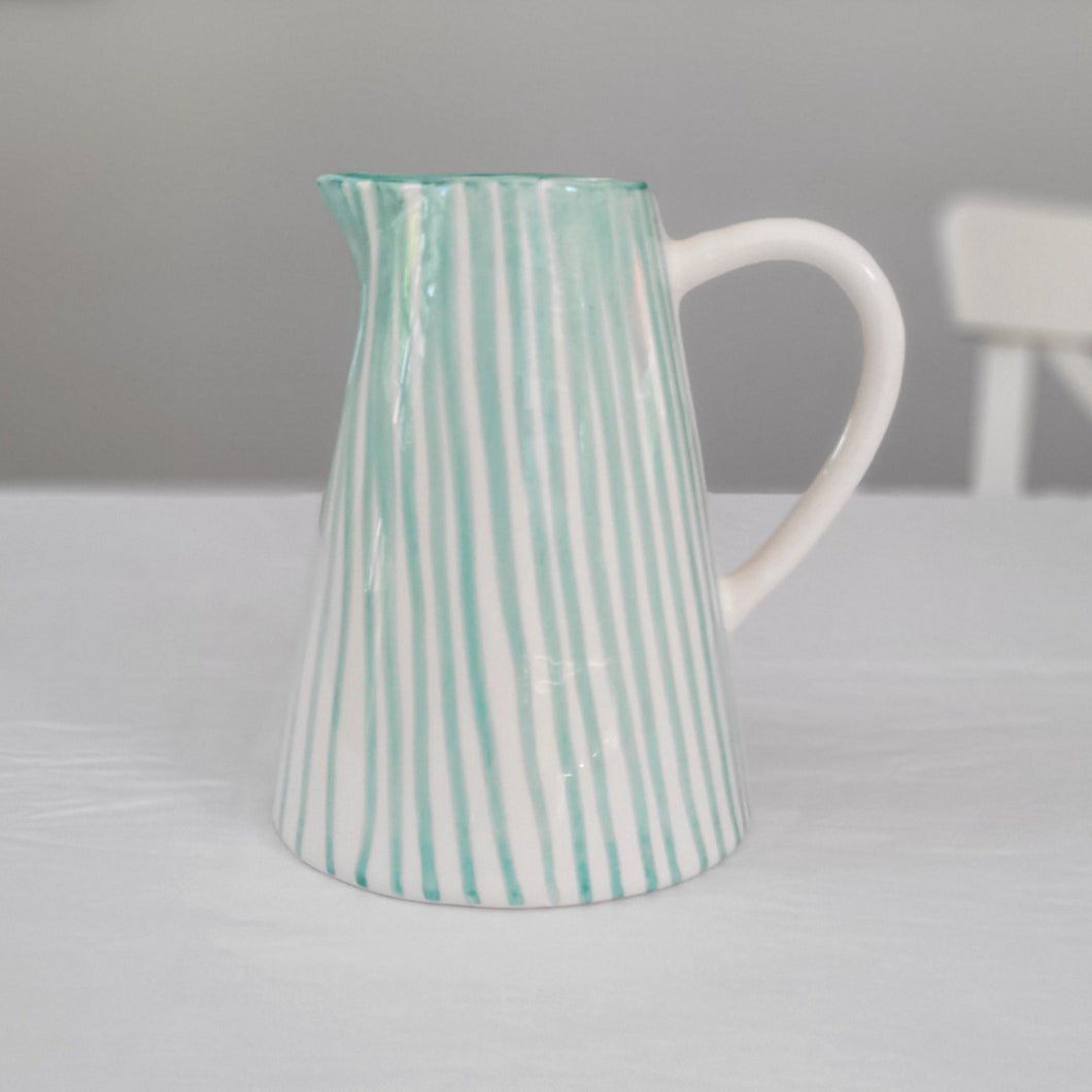 Maxi pichet Óbidos 1,5 l rayé vert