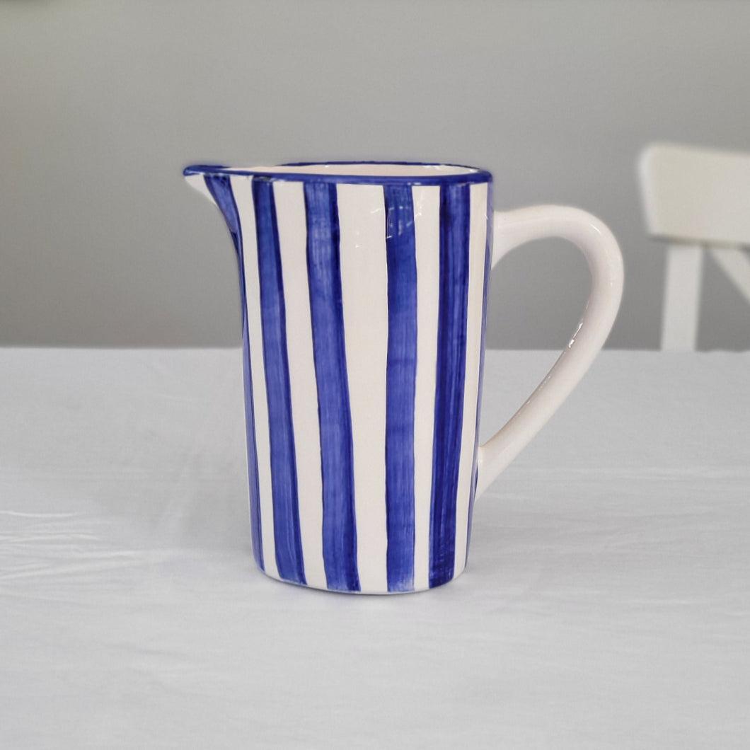 Jug Óbidos 1.2 l wide stripes blue