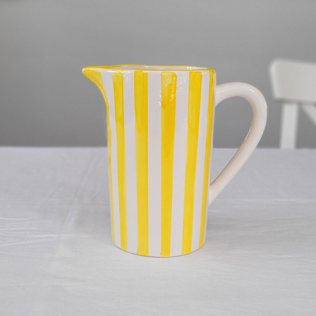 Pitcher Óbidos 1.2 l wide striped yellow