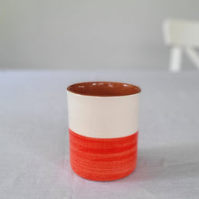 Load image into Gallery viewer, Coffee mug half red

