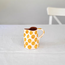 Load image into Gallery viewer, Mini pitcher dots ocher
