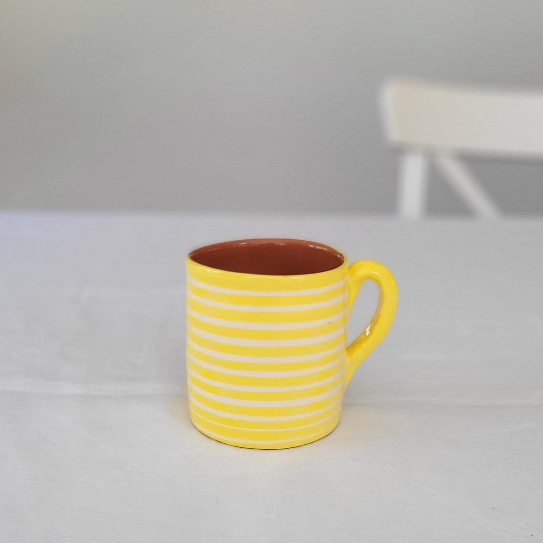 Tasse geringelt zitrone