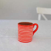 Load image into Gallery viewer, Cup ringed red
