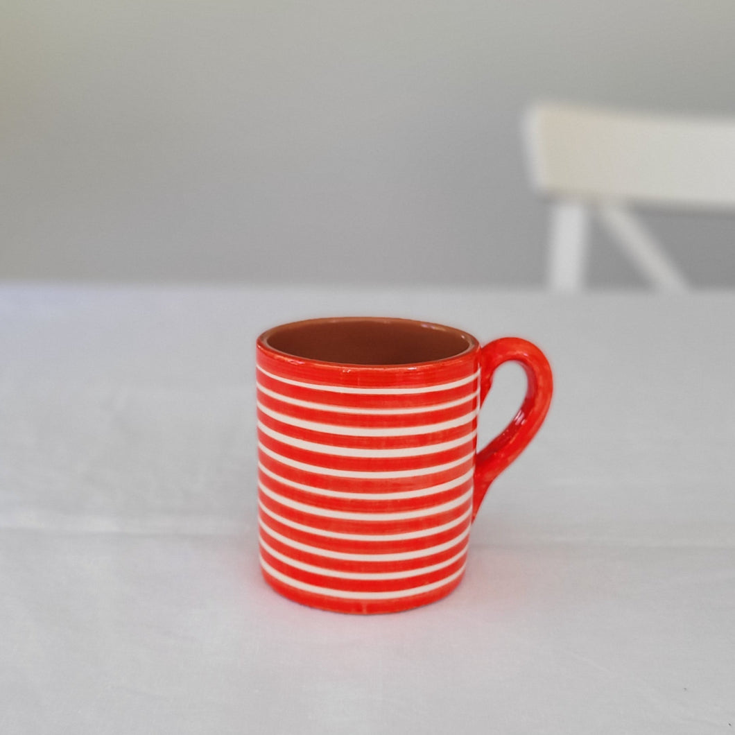 Cup ringed red