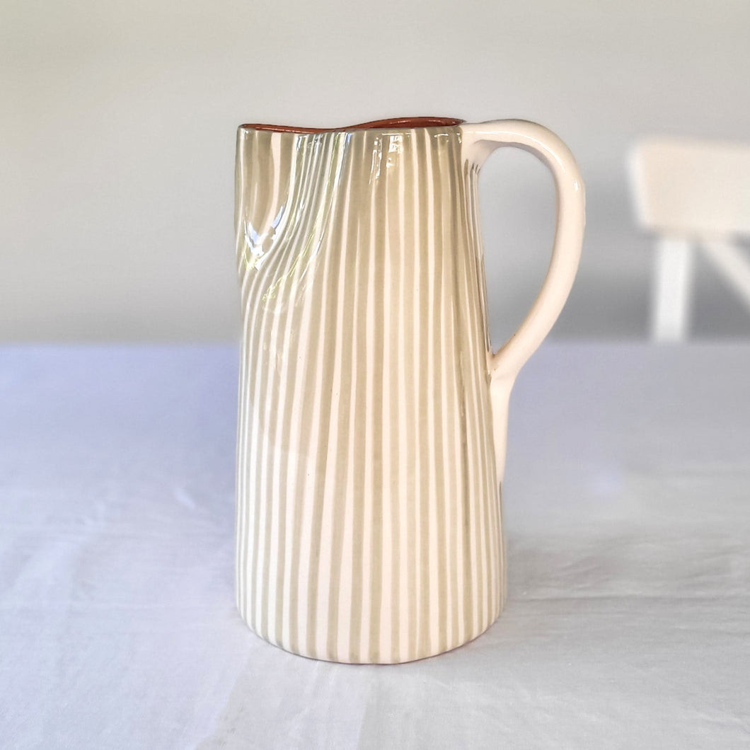 Maxi-Krug 1.5 l gestreift sage