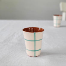 Lade das Bild in den Galerie-Viewer, Espressobecher kariert mint
