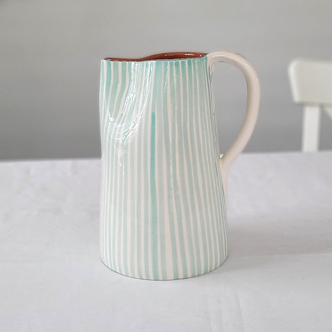 Maxi pichet 1,5 l menthe rayée