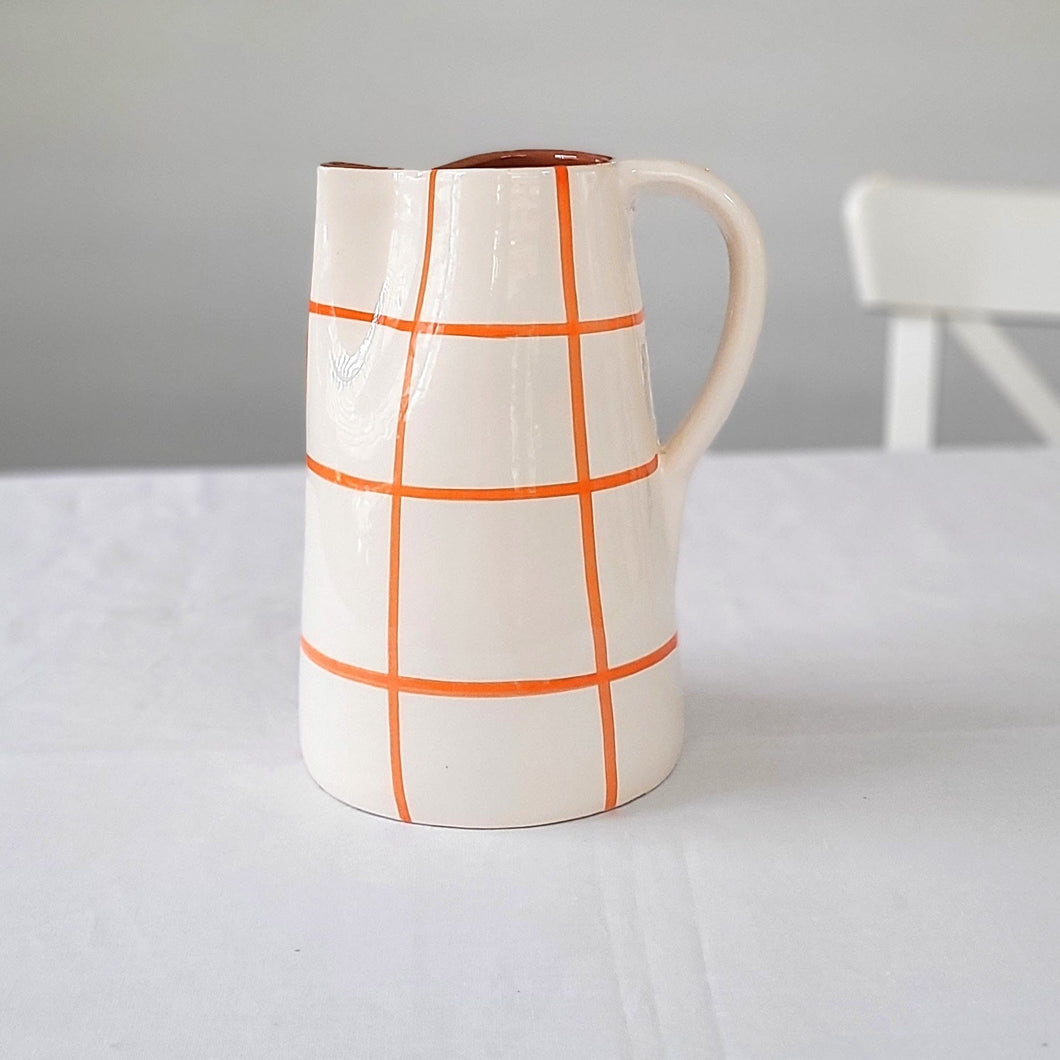 Maxi jug 1.5 l checkered orange