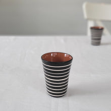Load image into Gallery viewer, Espresso cup ringed black
