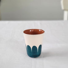Load image into Gallery viewer, Petrol espresso mug columns
