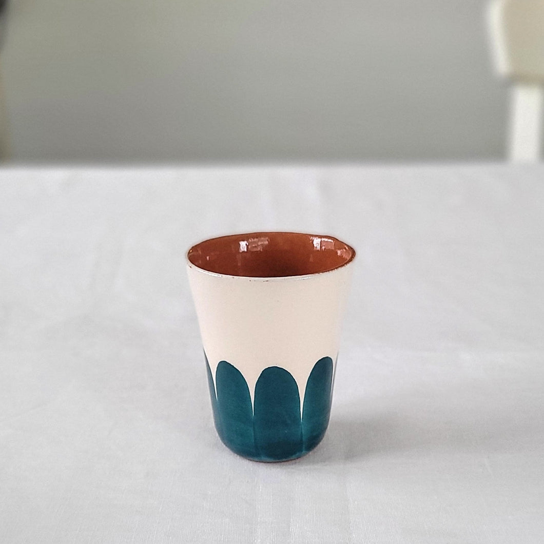 Petrol espresso mug columns