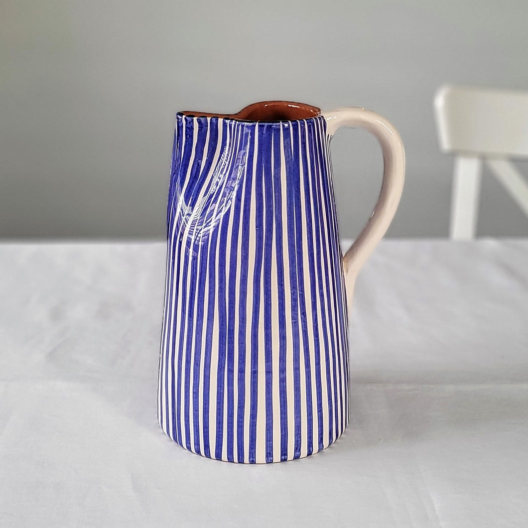 Maxi jug 1.5 l striped navy blue