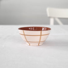 Load image into Gallery viewer, Tapas bowl checked beige
