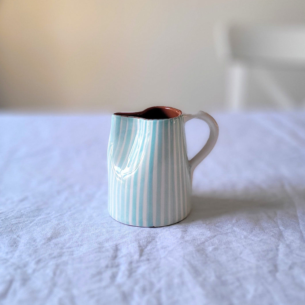 Mini-Krug gestreift mint