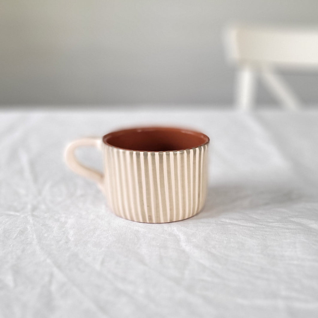 Tasse breit gestreift sage