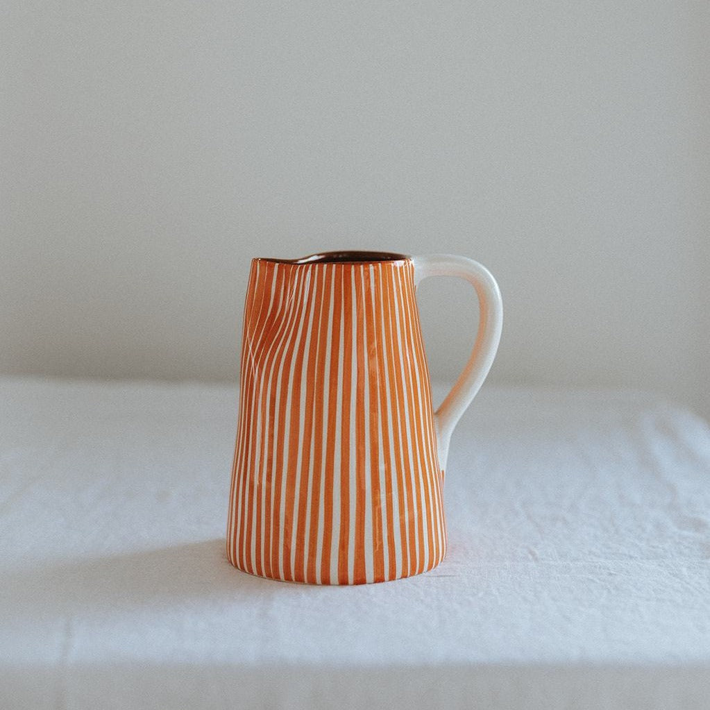 Jug 1 l striped orange
