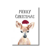 Load image into Gallery viewer, Christmas card &quot;Merry Christmas&quot;-Bambi
