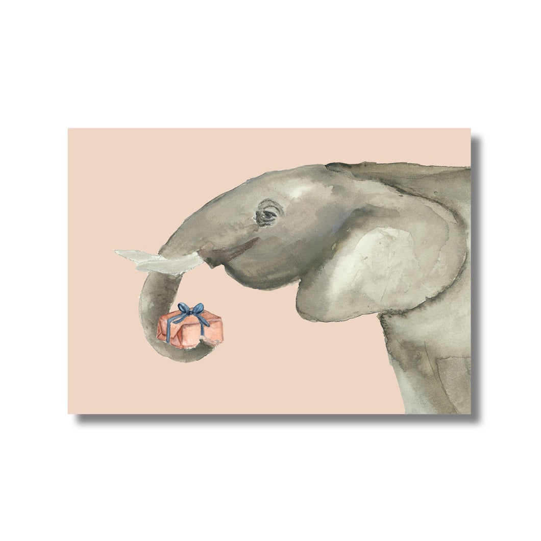 Postkarte Päckli-Elefant