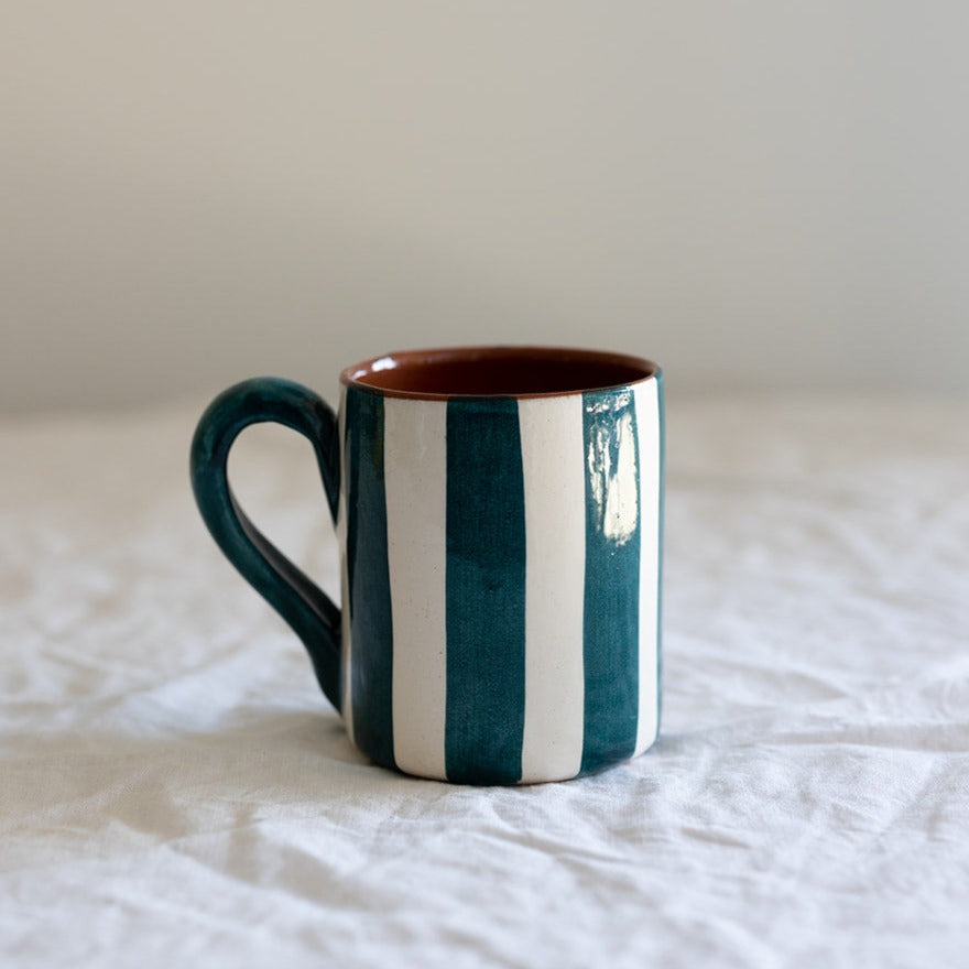 Stripe Mug petrol