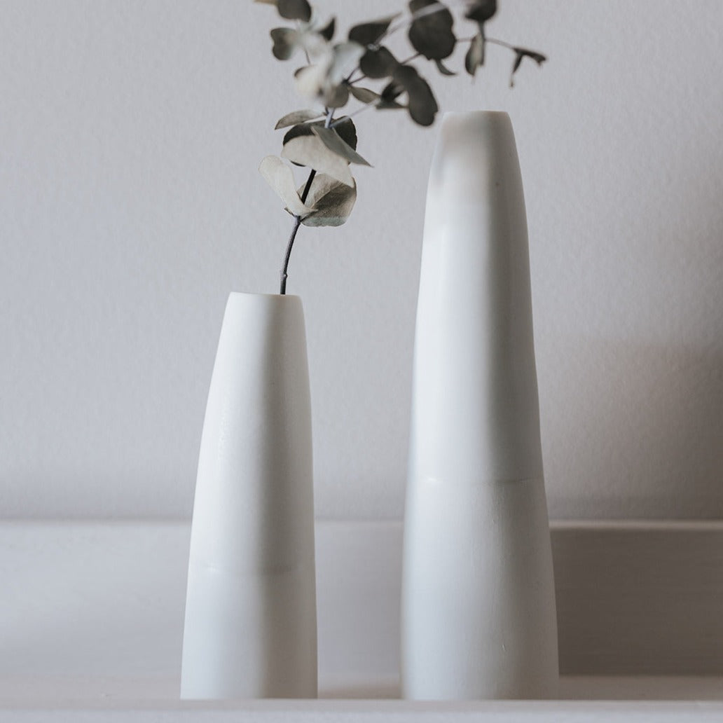 Organische Vase aus Porzellan klein