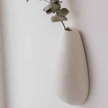 Load image into Gallery viewer, Organic porcelain long wall vase
